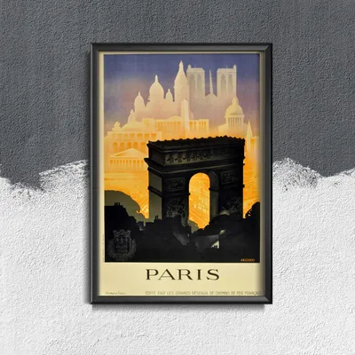 Produktbild von Poster - Canvas - Leinwand - 21 cm x 29,7 cm - Fotoposter - Leinwandkunst - Paris, Frankreich