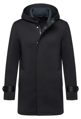 Zdjęcie produktu dla Ombre Clothing Płaszcz męski Yorage czarny S, Obraz wygenerowany przez AI