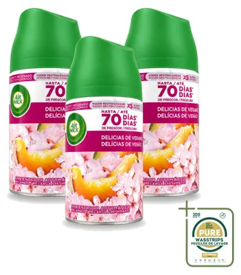 Produktbild von 3 x Air Wick Freshmatic Nachfüller Sommerglück - 250 ml - Vorratspackung - 3 Stücke