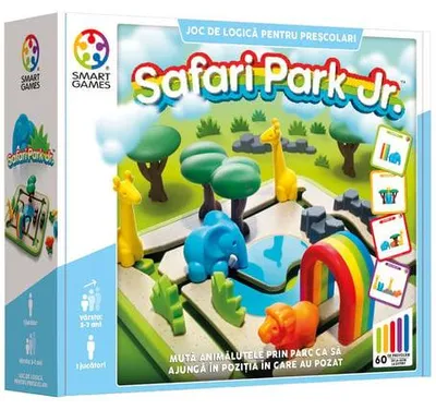 Zdjęcie produktu dla Safari Park Jr. – gra logiczna dla dzieci zawierająca 60 zadań