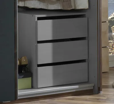 Produktbild von Schubkasteneinsatz Zubehör für Kleiderschrank Leinen grau