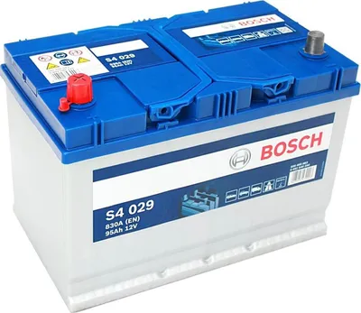 Produktbild von Bosch S4, 95 Ah, 12 V, 830 A, Auto, B01, Blau, Weiß