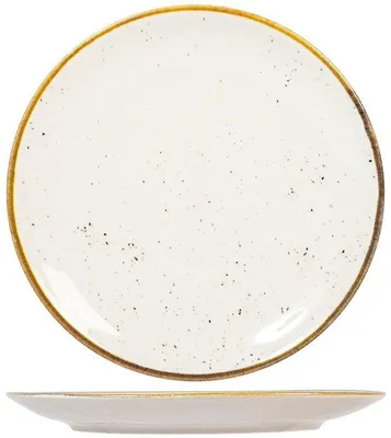 Immagine prodotto di Servizio da tavola in porcellana, 6 pezzi, beige, 28 cm, decorato