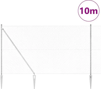 Obrázek produktu pro Plotová síť s ostny, 10 x 1,6 m, pozinkovaná ocel