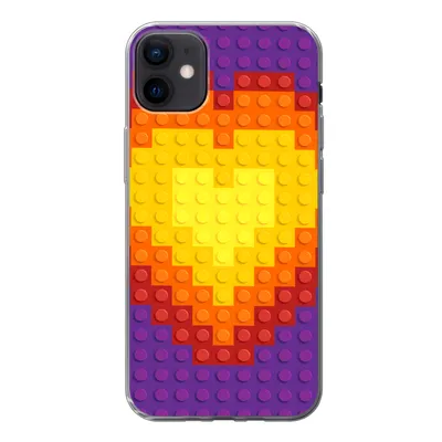 Produktbild von MuchoWow® Handyhülle Schutzhülle Hülle für iPhone 12 mini Muster - Herz Silikon Softcase Handy Hülle - Bild