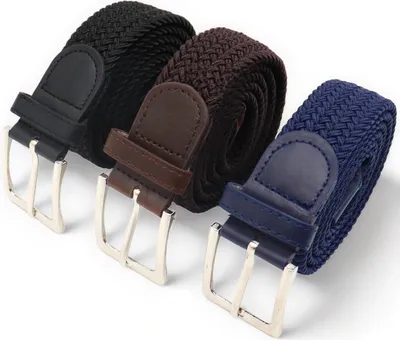 Produktbild von Safekeepers elastische Gürtel – elastischer Gürtel – Stretchgürtel – Gürtel Herren – Gürtel Damen – 3 Stück – schwarz, braun und blau