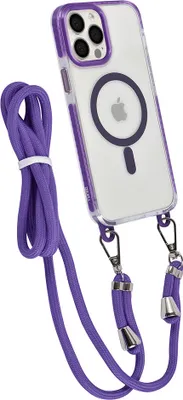 Produktbild von TUNIQ iPhone 13 Pro Max Back cover case - neck cord - magsafe - Purple