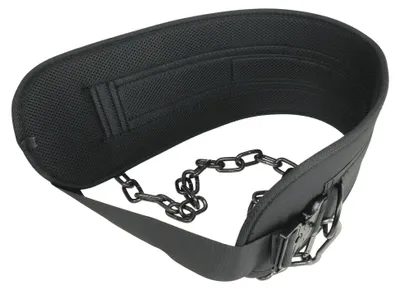Produktbild von Lifemaxx Crossmaxx Dip Belt Schwarz mit Quick Release inkl. Kette