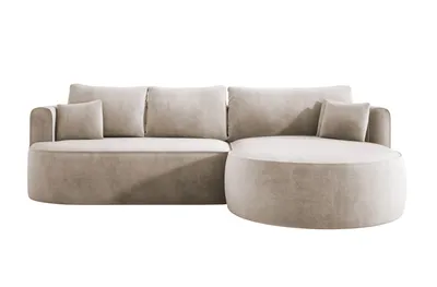 Produktbild von Domo-Home Moderne Ausziehbare Ecksofa FIORE Mit Schlaf-Funktion, Couch mit automatischer Auffaltung, Sofa, Schlafcouch RECHTS 284x183x82 cm Salvador 1
