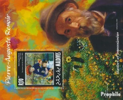 Produktbild von Briefmarken Malediven 2014 Mi Block 690 (kompl. Ausg.) postfrisch Pierre Auguste Renoir