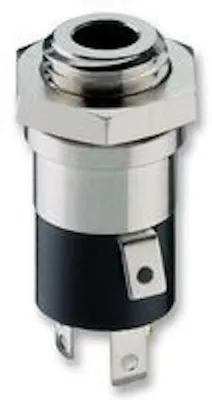 Produktbild von Einbau-Klinkenbuchse, 3,5mm, 4 polig, Metallausführung, Lötmontage
