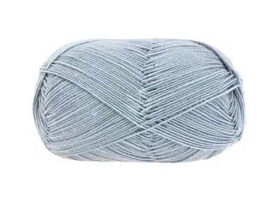 A single ball of yarn on a white background.