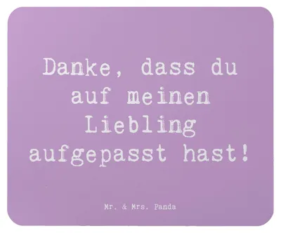 Produktbild von Mr. & Mrs. Panda Mauspad Spruch Dank an Hundesitter - Lavendeltraum - Geschenk, Aufmerksamkeit, Danke, Mousepad, Bedanken, pc, sagen, Liebevoll, laptop, Mouse Pad, Liebe