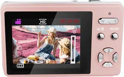 Obrázek produktu pro INF Růžový digitální fotoaparát - 48MP, 16x zoom, přenosný cestovní fotoaparát