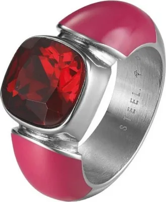 Produktbild von Joop Damen Ring Edelstahl rosa Zirkonia JPRG10594A, Ringgröße:55 (17.5 mm Ø)