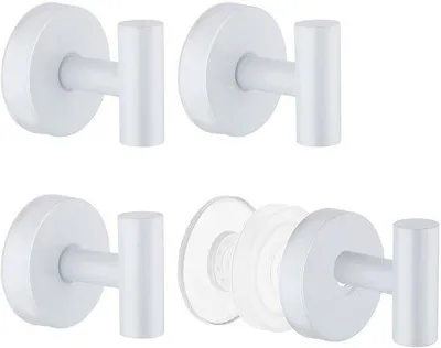 Productafbeelding van Set van 4 Zuignap Haken voor Handdoeken, Sterke Bevestiging zonder Boren