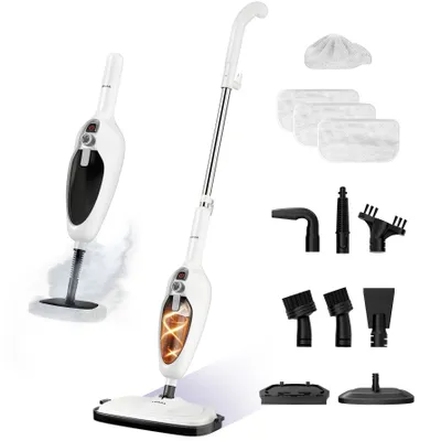 Produktbild von LUMAN 12 in 1 Dampfreiniger - Handdampfer - Teppichreiniger - Fleckenreiniger -  Fleckenentferner - Tiefenreinigung für Boden, Sofa und Badezimmer