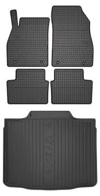 Productafbeelding van Rubberen automatten + kofferbakmat voor Opel Insignia A 2008-2017 (liftback) – 5-delig, zwart, op maat – Wielganizator SolidPRO