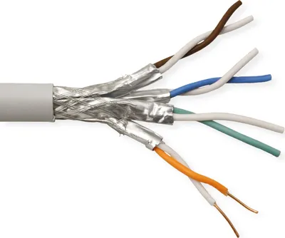 Productafbeelding van ROLINE S/FTP-(PiMF-) kabel Cat.6 (klasse E), massief draad, AWG 23, LSOH, 300 meter