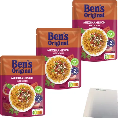 Produktbild von Ben's Original Express Mexikanisch 3er Pack (3x220g Packung) + usy Block