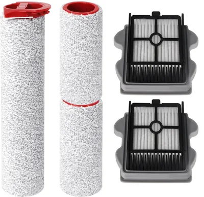 Ersatzteilset: 2 Bürstenrollen + 2 Filter für Roborock Dyad Pro