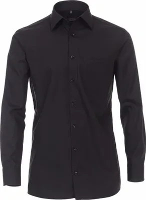 Produktbild von CASAMODA Herren Businesshemd Langarm Kent Comfort-Fit Schwarz 41