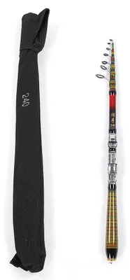 Immagine prodotto di Canna da pesca telescopica in carbonio Sea Accessori portatili per spinning 240 cm