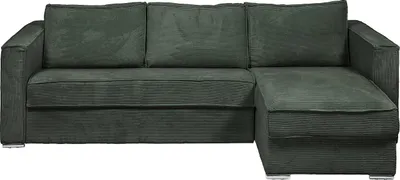 Produktbild von Doppelseitiges Schlafsofa express in grünem Cordura - Liegefläche 140 cm - Matratze 22 cm mit Formgedächtnis - LORETO