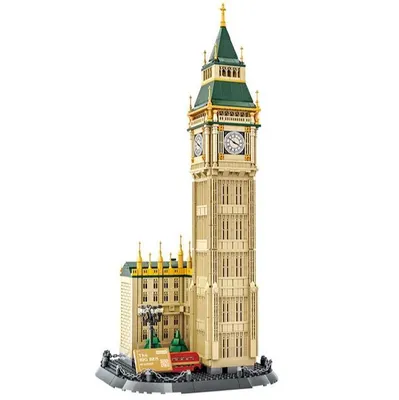 Produktbild von COIL Modellbausätze, Architekturmodell, Konstruktionsspielsteine, Spielbausteine, Kompatible Blöcke, Big Ben, England - London, 1095 St.