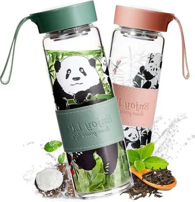Produktbild von Glasflasche 620ml BPA-frei für Fitness