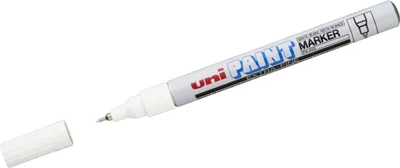 Produktbild von Lackmarker PX-203 0,8 weiß Packung mit 12 Stück