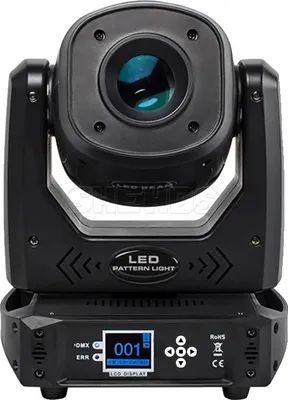 Zdjęcie produktu dla Ruchoma głowica gobo, reflektor LED 100 W, pryzmat 6-facetowy, oświetlenie sceniczne DMX, 1 sztuka, wtyczka UE