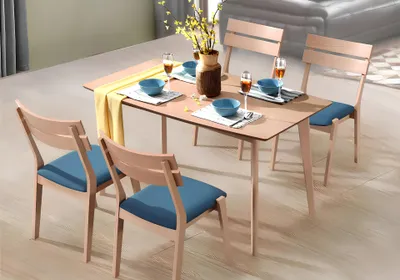 Zdjęcie produktu dla Ess Tisch Besprechungs Konferenz Tische Büro Zimmer Design Luxus Holz 150x85cm