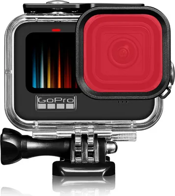 Produktbild von INF Lila Tauchfilter mit wasserdichtem Gehäuse für GoPro 9/10/11/12 Rot