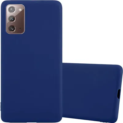 Produktbild von Cadorabo Hülle für Samsung Galaxy NOTE 20 Schutzhülle in Blau Handyhülle TPU Silikon Etui Case Cover