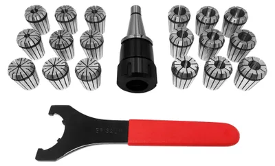 Produktbild von PAULIMOT ER32-Spannzangen-Set 2 - 20 mm SK30 (DIN 2080) / M12 im Alu-Koffer