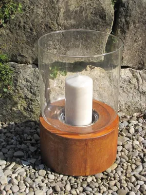 Immagine prodotto di Lanterna rotonda in acciaio inox, 30 cm