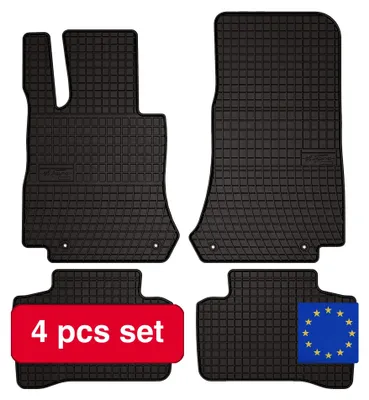 Image de Tapis de sol, en caoutchouc, sur mesure, noirs