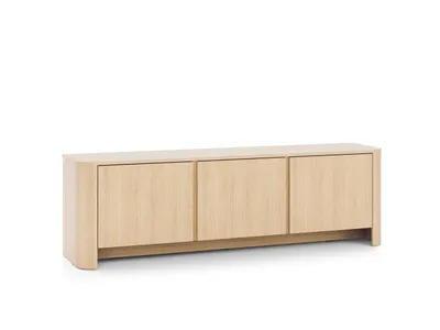 Produktbild von BETTSO Moderner dreitüriger RTV-Schrank FARI Eiche vincenza für das Wohnzimmer