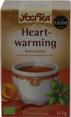 Produktbild von Yogi Tea Herzerwärmender Tee,  17 x 18 Gramm