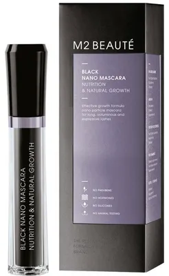 Productafbeelding van M2 Beauté - Black Nano Mascara - 6 ml