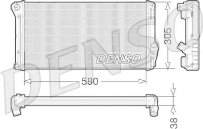 Produktbild von DENSO DRM13020 Kühler Wasserkühler Motorkühler für FIAT Idea (350) für LANCIA MUSA (350)