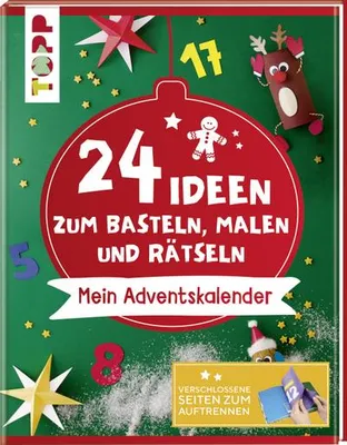 Produktbild von 24 Ideen zum Basteln, Malen und Rätseln. Mein Adventskalender