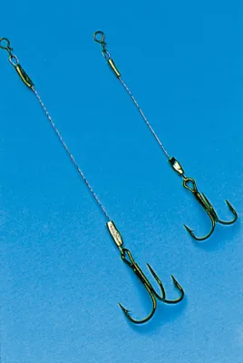Produktbild von 2 Zusatzdrillinge Angstdrillinge Gr. 2 (6,5 & 9cm) für Gummifische