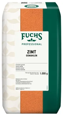 Produktbild von Fuchs Professional Zimt gemahlenes zart süß würziges Gewürze 1000g