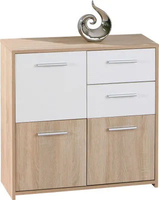 Produktbild von Edsam Kommode 3 Türen, 2 Schubladen, Sonoma Eiche Nachbildung.