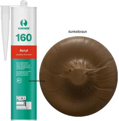 Produktbild von Ramsauer 160 Acryl 1K Acryl Dichtstoff 310ml Kartusche dunkelbraun