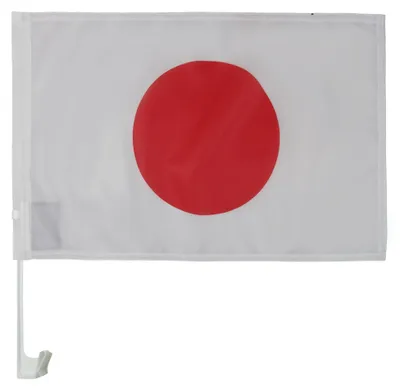 Obrázok produktu pre AZ FLAG – Autovlajka Japonsko – 45 x 30 cm – Japonská autovlajka 30 x 45 cm – Autovlajky