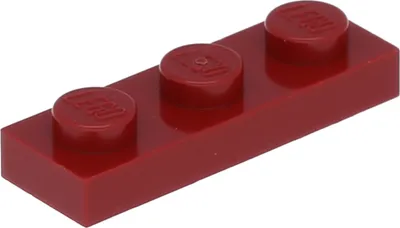 Obrázok produktu pre Lego® 1x3 doska 3623 - 10 kusov tmavočervená