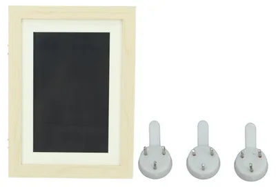 Image de Cadre artistique pour enfants en bois composite, ouverture à l'avant, affichage magnétique interchangeable pour le bricolage et le dessin